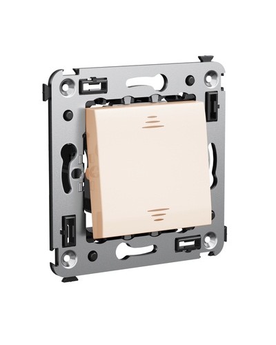 Инвертор одноклавишный в стену, Avanti, Ванильная дымка DKC 4405123 в Симферополе Аксессуары для стоек и шкафов Pintop.ru