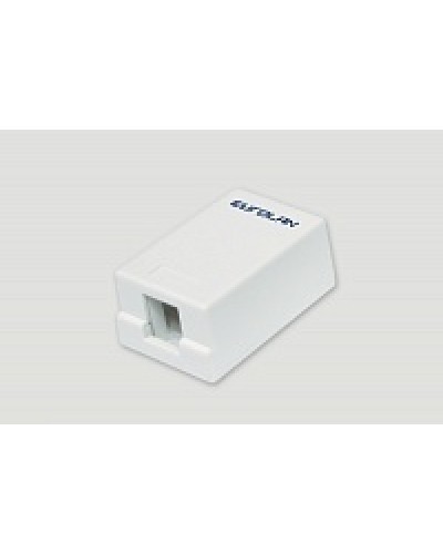 Коробка настенная EuroLan 12B-00-01WT в Симферополе Розетки компьютерные и телефонные Pintop.ru