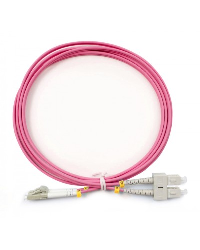 Шнур оптический duplex LC-SC 50/125 mm OM4 2м LSZH Cabeus FOP-50-OM4-LC-SC-2m в Симферополе Патч-корды оптические Pintop.ru
