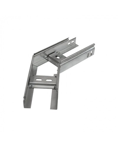 Угол горизонтальный 45 градусов лестничный 400х200 (1,5 мм) Промрукав (PR08.5474) в Симферополе Аксессуары для лотков Pintop.ru