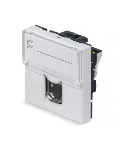 Модуль Keystone Jack RJ-45(8P8C), 180 градусов, категория 6a Cabeus (KJ-RJ45-Cat.6a-180T-FP-L-45) в Симферополе Модули Keystone Pintop.ru