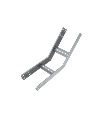 Угол лестничный вертикальный внутренний 45 гр. 80х500х1,2 мм Быстрый монтаж HD85 КМ-профиль (LNLS45-80-500-1.2 HD85) в Симферополе Аксессуары для лотков Pintop.ru