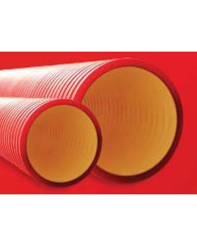 Труба гофрированная двустенная ПНД 110 мм для кабельной канализации без протяжки DKC 160911 (6 м) в Симферополе Труба гофрированная Pintop.ru