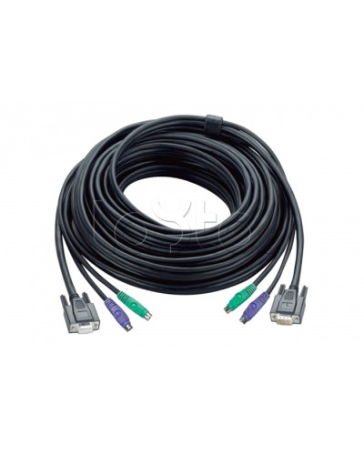 КВМ-кабель с интерфейсами PS/2, VGA (1.8м) ATEN 2L-1001P в Симферополе Видеоусилители, Модуляторы, Делители Pintop.ru