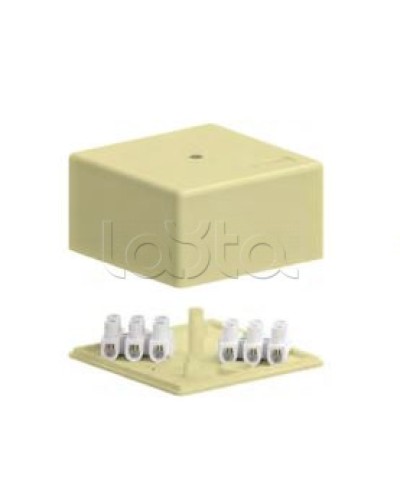 SD4 Коробка распределительная для о/п, 140x75x40мм без галогена (белый) Экопласт (72933HF) в Симферополе Распределительные коробки Pintop.ru