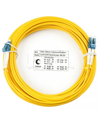 Шнур оптический duplex LC-LC 9/125 sm 25м LSZH Cabeus FOP(d)-9-LC-LC-25m в Симферополе Патч-корды оптические Pintop.ru