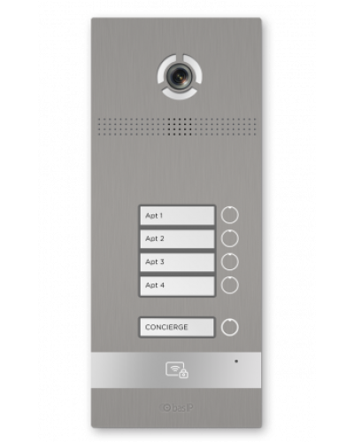 Вызывная панель BAS-IP BI-04FBI SILVER в Симферополе Вызывные видеопанели малоабонентные Pintop.ru