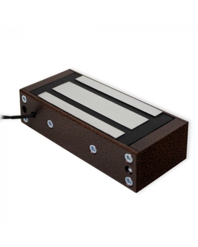 Замок электромагнитный Олевс М1-200 с планкой медный антик в Симферополе Электромагнитные замки Pintop.ru