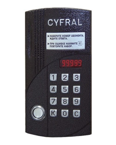 Блок вызова аудиодомофона на 20 абонентов Цифрал CCD-20/TCVС в Симферополе Блоки вызова многоабонентные Pintop.ru