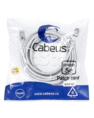 Патч-корд медный F/UTP кат.5е (20м) PVC (серый) Cabeus (PC-FTP-RJ45-Cat.5e-20m) в Симферополе Патчкорды (медные) Pintop.ru