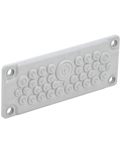 TITAN Ввод кабельный мембр. 35 отв. d=7-32мм IP65 серый IEK (TI-00D-MC-035-65) в Симферополе Аксессуары для стоек и шкафов Pintop.ru