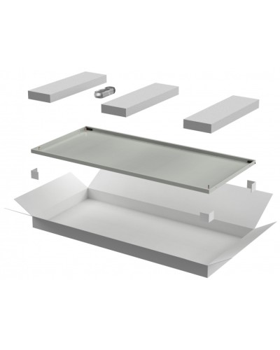 ITK LINEA E Дверь металлическая 600мм шкафа 42U сер. (LE35-42U6X-DM) в Симферополе Аксессуары для стоек и шкафов Pintop.ru