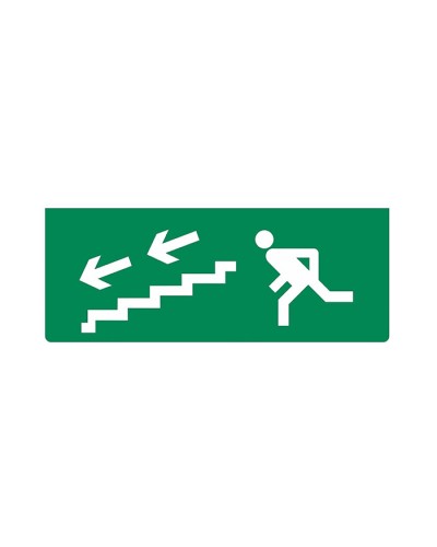 Рубеж ОПОП 1-R3БЕГУЩИЙ ЧЕЛОВЕК+лестница вниз влево в Симферополе Оповещатели АСПС РУБЕЖ Pintop.ru