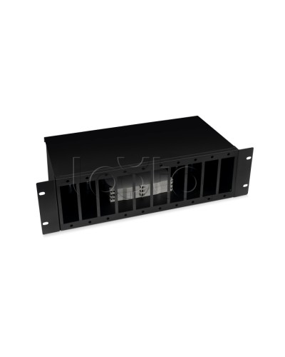 Кросс бокс оптический 19 3U на 10 адаптерных панелей Cabeus (FO-19-10FP-BK) в Симферополе Кросс оптический Pintop.ru