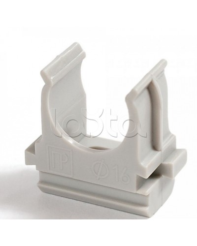 Крепеж-клипса для труб Полистирол д32 (10шт/500шт уп/кор) Промрукав (PR.02732м) в Симферополе Держатели, клипсы, скобы Pintop.ru