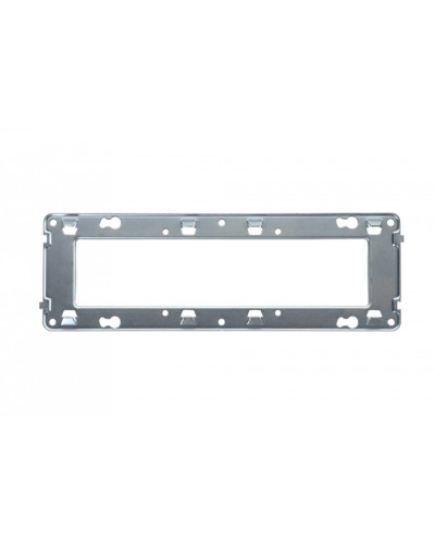 Универсальный суппорт для горизонтальных рамок 6 и 8 модулей французский стандарт Eurolan (16S-00-18WT) в Симферополе Комбинированные настенные розетки Pintop.ru