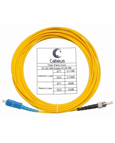 Шнур оптический simplex SC-ST 9/125 sm 25м LSZH Cabeus FOP(s)-9-SC-ST-25m в Симферополе Патч-корды оптические Pintop.ru