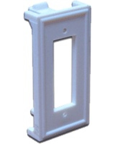 Вставка 22.5х45 для ВО адаптера SC дуплексный, белая LANMASTER LAN-SIP-2SC-WH в Симферополе Аксессуары для кабель-канала Pintop.ru