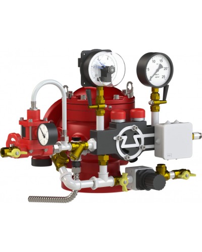 Узел управления спринклерный водозаполненный Спецавтоматика УУ-С100/1,6В-ВФ.О4-01 Прямоточный-100 (с камерой задержки) в Симферополе Устройства пуска водяного пожаротушения Pintop.ru