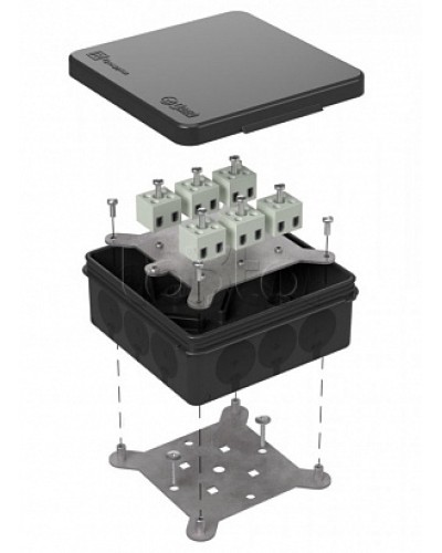 Коробка огнестойкая для о/п двухкомпонентная 60-0303-9005-FR2.5-12 Е15-Е120 100х100х40 Промрукав (60-0303-9005-FR2.5-12) в Симферополе Огнестойкие кабельные линии Pintop.ru