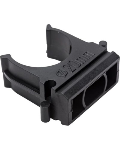 Крепеж-клипса для трубы ø 20 мм, черная (100 шт./уп.) Rexant (28-0120-3) в Симферополе Держатели, клипсы, скобы Pintop.ru