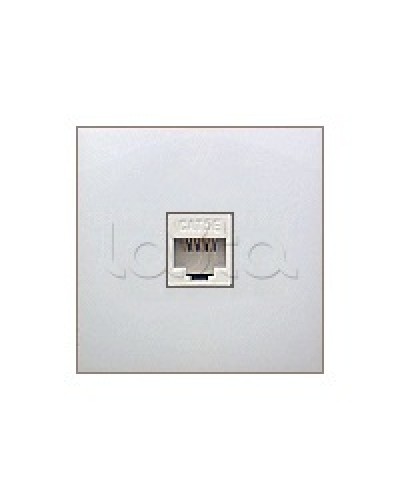 Накладка с суппортом розетки компьютерной и телефонной на 1 вход БЕЗ разъема LK60 Экопласт (866104-0) в Симферополе Аксессуары для кабель-канала Pintop.ru