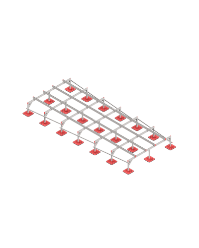 Опорная конструкция для установки оборудования TECHNORAPTOR FOOT 2500х6000 КМ-профиль (KM-TR-F-SSEI-2500-6000) в Симферополе Системы видеонаблюдения Pintop.ru