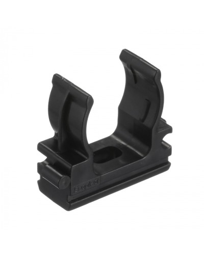 CF20G Держатель (клипса), без галогена, для труб D20мм, цвет чёрный (50 шт/упак) Экопласт (41720-50HF-BL) в Симферополе Держатели, клипсы, скобы Pintop.ru