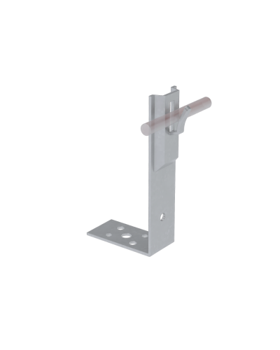 Угловой держатель зажимной для прутка Ø 5-8 мм H80 мм TD КМ-Профиль (UDZ-H80-D5-8 TD) в Симферополе Монтажные материалы Pintop.ru