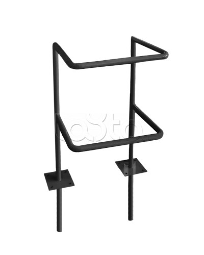 Ограждение стойки считывателя ОС-1 АЯКС, цвет черный, «под бетонирование» Магнито-контакт в Симферополе Ограждения Pintop.ru