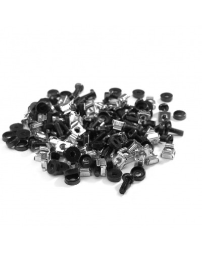 Комплект крепежа М6, винт, пластиковая шайба, гайка, 50 шт Datarex DR-464500 в Симферополе Полки для шкафов и стоек Pintop.ru