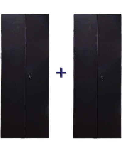 Комплект дверей 47U, 800 мм, черный, передняя - распашная металл, задняя - распашная металл TWT TWT-CBB-DR47-8x-S-M1 в Симферополе Аксессуары для стоек и шкафов Pintop.ru
