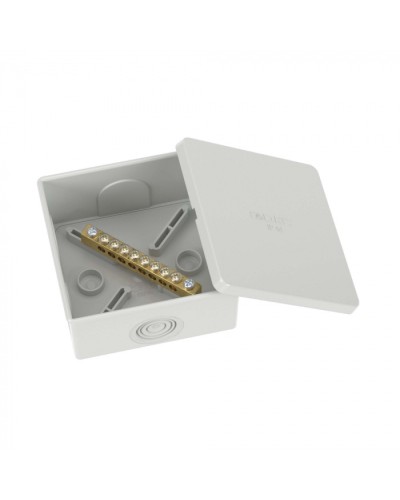 Коробка уравнивания потенциалов, 8 зажимов, 6 вводов д.20мм, 80х80х40мм, IP44 DKC (NE3108) в Симферополе Распределительные коробки Pintop.ru