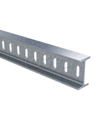 Профиль I-образный 50х100, L2000, толщ.4,5 мм, горячеоцинкованный DKC BPM5020HDZ в Симферополе Аксессуары для стоек и шкафов Pintop.ru