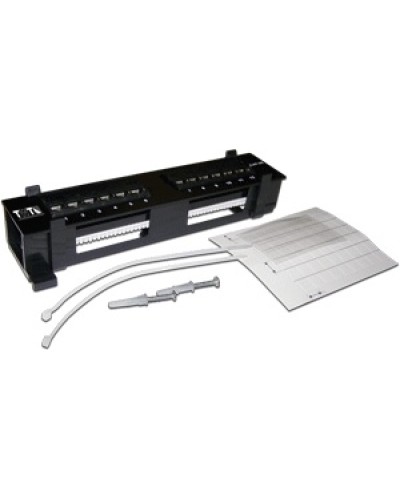 Патч-панель настенная горизонтальная 12 портов RJ-45 TWT TWT-PP12UTP-H в Симферополе Патч панель Pintop.ru