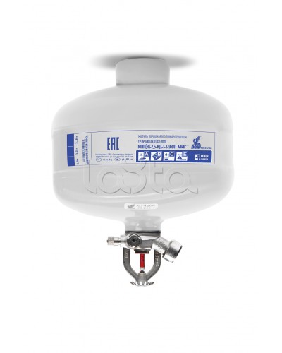 Модуль порошкового пажаротушения ПОЖТЕХНИКА МПП-2,5/68 МИГ (температура срабатывания +68°С) (белый) в Симферополе Огнетушители Pintop.ru