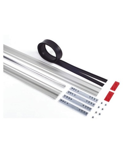 Пара торцевых заглушек для декорирования зажимных профилей на цельностеклянных полотнах Faac 105405 в Симферополе Запчасти для шлагбаумов и автоматики Pintop.ru