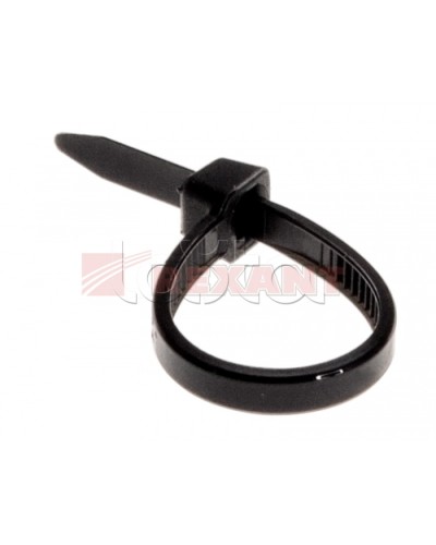 Хомут-стяжка нейлоновый 2.5х80 мм чёрный (100шт/уп) REXANT 07-0081 в Симферополе Стяжки-хомуты Pintop.ru