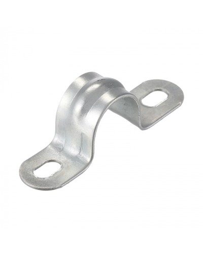 Скоба оцинк. с двумя отверстиями, для трубы D14мм(5шт) Экопласт (43614-5) - Скоба оцинкованная с двумя отверстиями, для трубы D14мм(5шт) Экопласт в Симферополе Держатели, клипсы, скобы Pintop.ru