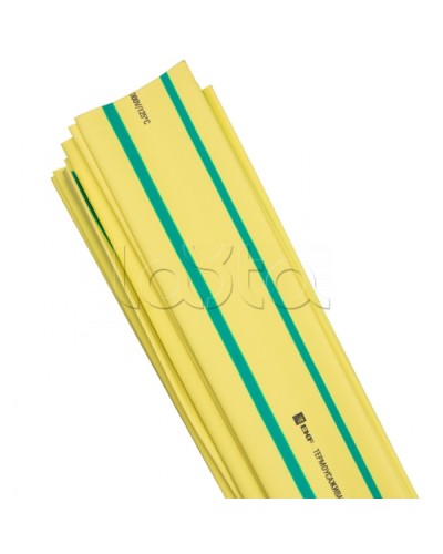 Термоусаживаемая трубка ТУТ нг 25/12,5 желто-зеленая в отрезках по 1м EKF PROxima (tut-25-yg-1m) в Симферополе Аксессуары для кабель-канала Pintop.ru