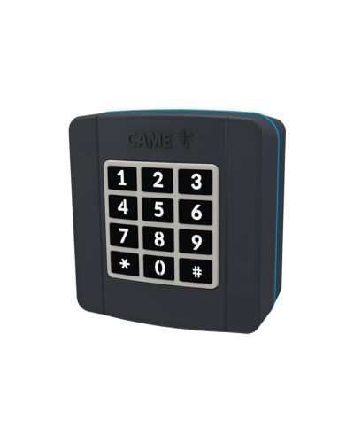 Проводная накладная кодонаборная клавиатура Came 806SL-0280 - SELT1BDG, подключаемая к шине CXN, 12 кнопок, синяя подсветка, RAL7024 в Симферополе Запчасти для шлагбаумов и автоматики Pintop.ru