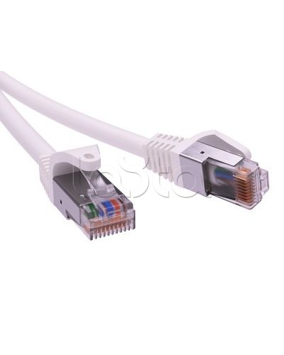 Патч-корд экранированный CAT5E F/UTP 4х2, LSZH, белый, 3м DKC RN5EFU4530WH в Симферополе Патчкорды (медные) Pintop.ru