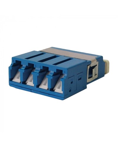 Адаптер оптический LC SM, со шторкой, корпус SC, квадро LANMASTER (LAN-4LCS/SH-AM-SM) в Симферополе Проходные адаптеры и розетки оптические Pintop.ru