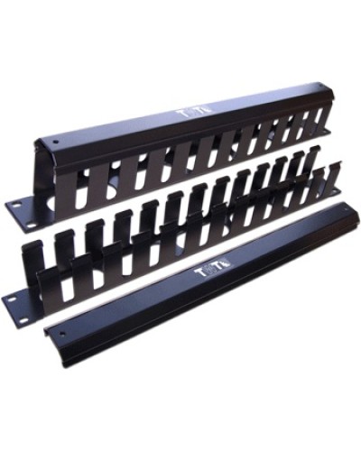 Органайзер кабельный горизонтальный 19 c крышкой, 2U TWT TWT-ORG/CV-2U в Симферополе Кабельные органайзеры Pintop.ru