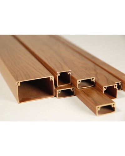 Кабель-канал 40x25, двойной замок, орех (40 м/уп) (ПожТехКабель) в Симферополе Кабель-канал Pintop.ru