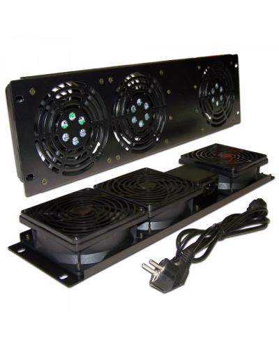 Блок 3-х вентиляторов 19 вертикальный, без термостата, 3U TWT (TWT-CB-FANV3-RACK) в Симферополе Вентиляторные модули Pintop.ru