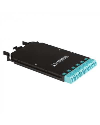 Компактная MPO кассета OS2, 12xLC, тип B, низкие потери, черная LANMASTER (LAN-MCCB-1M-12LC/OS2) в Симферополе Патч-корды оптические Pintop.ru