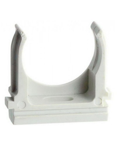 Держатель (клипса) для гофрированной или жесткой гладкой трубы D25 мм, цвет чёрный (50 шт/уп) Экопласт 41725-50BL в Симферополе Держатели, клипсы, скобы Pintop.ru