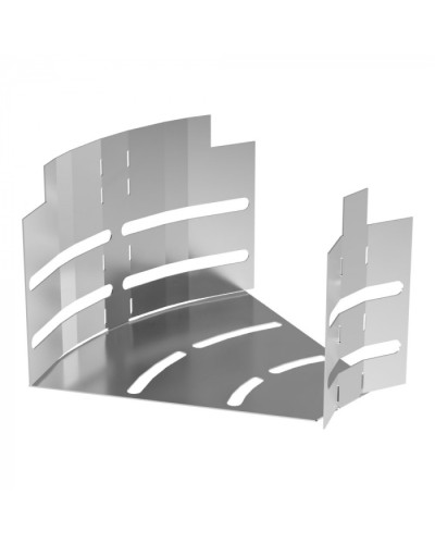 Угол горизонтальный изменяемый 0-45 градусов Стандарт INOX (AISI 304) 150х100 Промрукав (PR16.3589) в Симферополе Аксессуары для лотков Pintop.ru