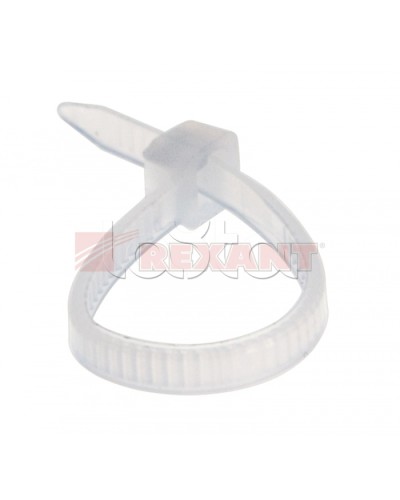 Хомут-стяжка нейлоновый 2.5х80 мм белый (100шт/уп) REXANT 07-0080 в Симферополе Стяжки-хомуты Pintop.ru